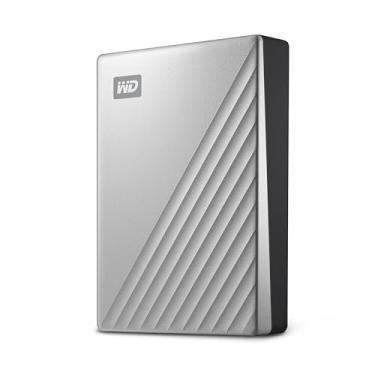 Imagem de WD My Passport Ultra de 6 TB para Mac Silver, disco rígido externo portátil, software de backup com defesa contra ransomware e proteção por senha, USB-C e USB 3.1 - WDBGKC0060BSL-WESN