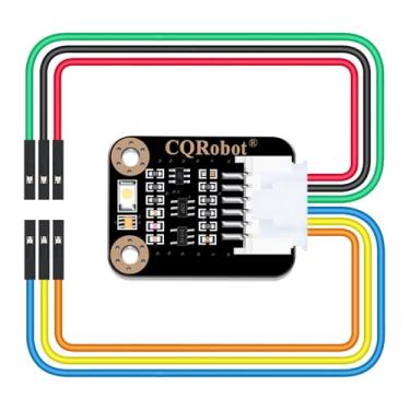 Imagem de CQRobot Oceano: Sensor de cor RGB TCS34725FN compatível com Raspberry Pi/Arduino/STM32. Interface I2C, mesa de intensidade de dados/luz RGB de saída. para teste de luz, telefones, computadores, indústrias, iluminação.