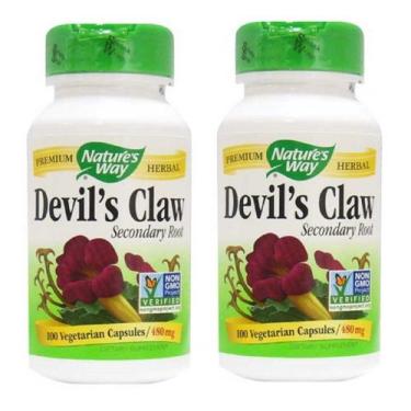 Imagem de Suplemento Nature's Way Devil's Claw Root 100 cápsulas x2