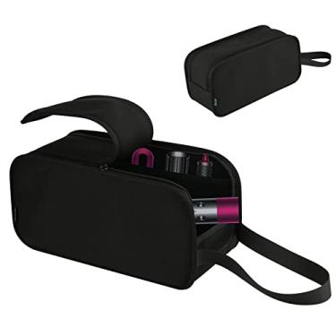 Imagem de Beautyflier Estojo De Viagem Compatível Com Modelador Dyson Airwrap, Suporte Para Escova Secador Cabelo, Bolsa Armazenamento Portátil, Organizador E Acessórios, Shark Flexstyle Preto