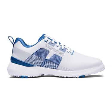 Imagem de SQAIRZ Velo tênis de golfe masculino atlético, novo tênis de golfe, projetado para equilíbrio e desempenho, pontas substituíveis, impermeável, sapatos de golfe masculinos com pontas, calçados de golfe