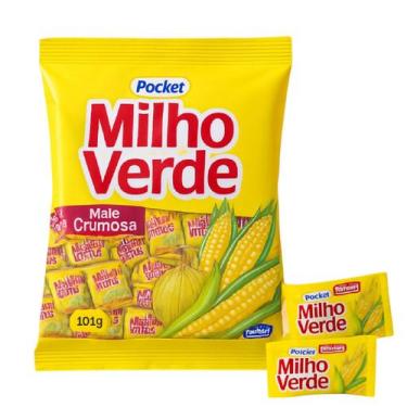 Imagem de 3 Pacotes de Bala de milho verde mais cremosa Pocket 500g - Riclan