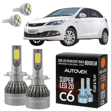 Imagem de Lâmpada Farol Baixo LED H7 Super Branca Celer 2013 A 2016 - Autovex