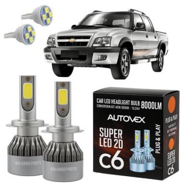 Imagem de LED H7 Super Branca Farol Baixo Automotiva S10 2001 A 2011 - Autovex