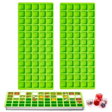 Imagem de 2 moldes de silicone verde para alimentos Harvest Right Freeze Dryer Bandeja média