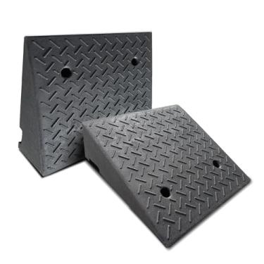 Imagem de ROKENPOY Meio-Fio de Entrada de Automóveis de 2 Pacotes para Rampas, Galpão de Borracha Portátil para Serviços Pesados, Adequado para Carros, Bicicletas, Motocicletas, Cadeiras de Rodas, Cortadores De