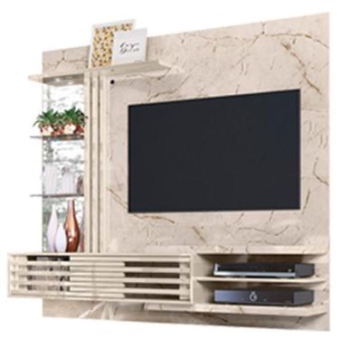 Imagem de Estante Home Theater Suspenso com Aparador Frizz Supreme Calacata Off White – Madetec