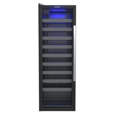 Imagem de Adega Venax 50 Garrafas Piubella com 1 Porta Invertida Preto, 110V