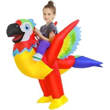 Imagem de KOOY Fantasia de papagaio inflável infantil 4-6 anos