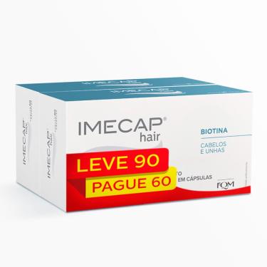 Imagem de Vitaminas para Cabelos e Unhas Imecap Hair Max Leve 90 cápsulas, pague 60 Cápsulas