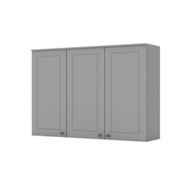 Imagem de Armário Aéreo Modulado Emily Henn para Cozinha, Cinza