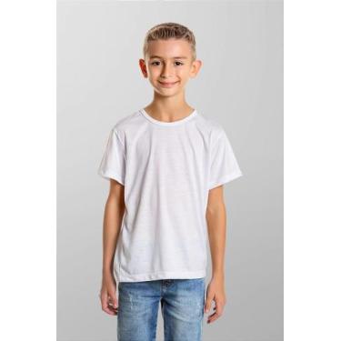 Imagem de Camiseta Infantil Branca Anti Pilling 100% Poliéster - Cortesul, 12