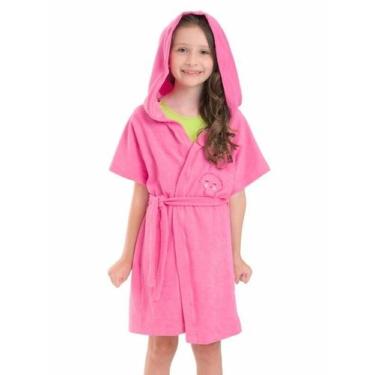 Imagem de Roupão Rosa infantil Solenza Moda Praia, 12