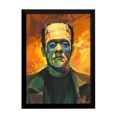 Imagem de Ilustração Basil Gogos Decoração Frankenstein Quadro 42x29