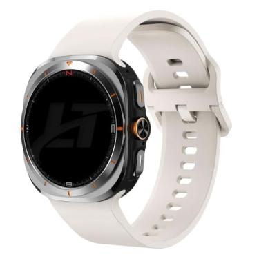 Imagem de Pulseira Silicone Lisa LTimports compativel com Galaxy Watch Ultra 47mm Sm-L705 / Sm-L705F (LT-Estelar)