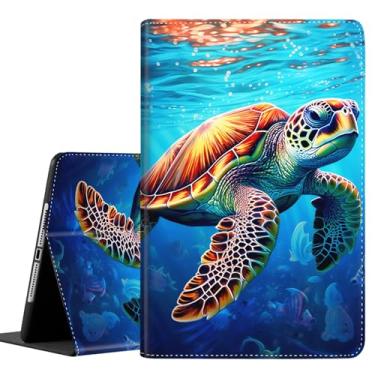 Imagem de Capa para Samsung Galaxy Tab S10 FE Plus 5G, capa protetora durável à prova de choque para tablet Samsung Galaxy Tab S10 FE+ 13,1 polegadas (SM-X620/SM-X626B) 2025, tartaruga marinha