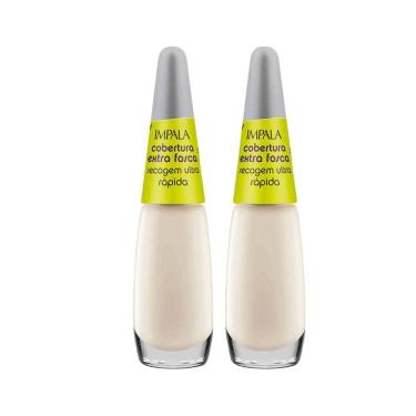 Imagem de Kit 2 Base para Unha Impala Cobertura Extra Fosca Secagem Ultra Rápida com 7,5ml