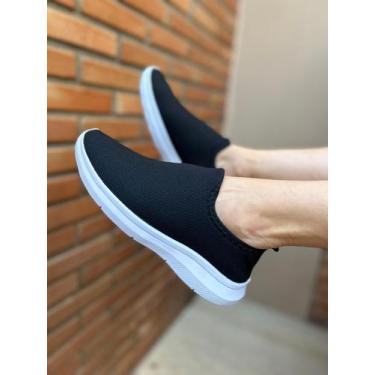 Imagem de Tênis Meia Feminino Slip On Casual Confortável Leve - Jhonny Shoes, Pr