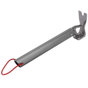 Imagem de Sonew Martelo de Acampamento Multifuncional Ao Ar Livre Com Cabeça de Aço Inoxidável e Alça de Liga de Alumínio para Estacas de Barraca, Puxador de Unhas de Estaca e Abridor de Garrafas - Leve 321g