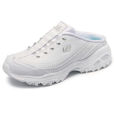 Imagem de Skechers Tênis esportivo feminino D'Lites Slip-On Mule, Branco, 5 Wide