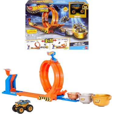 Imagem de Hot Wheels Pista de Brinquedo Troféu Bigfoot Giros Extremos