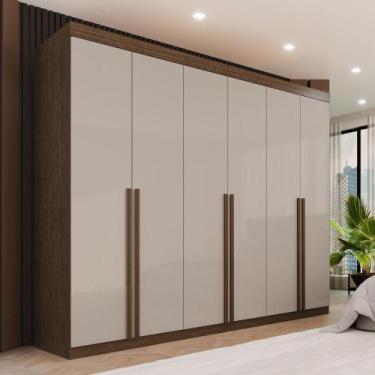 Imagem de Guarda-Roupa 6 Portas 8 Gavetas MDF Dubai  Mais Móveis, NEWCANION/OFFW