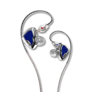 Imagem de Hidizs Monitores intra-auriculares MS2 Pro, híbrido HiFi com fio IEM, drivers duplos 1BA+1DD, cabo removível de 0,78 mm 2 pinos, filtros de afinação de som pneumáticos substituíveis para músico cantor