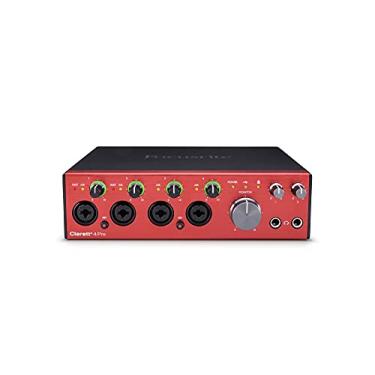 Imagem de Focusrite Interface de áudio Clarett+ 4Pre USB de nível de estúdio para criadores de música — quatro pré-amplificadores de microfone de baixo ruído e baixa distorção que fornecem som realista