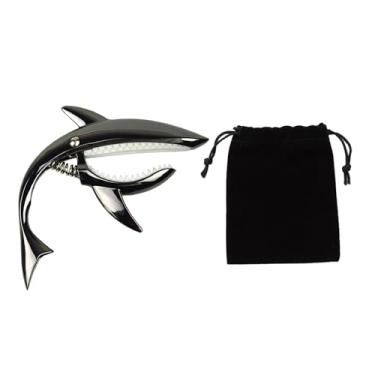 Imagem de Fenteer Acessório para guitarra Capotraste, profissional, portátil, universal, mola de liga de zinco, clipe de tom para bandolim, banjo acústico, Preto