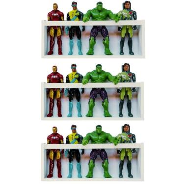 Imagem de Prateleira Organizadora Coleção Bonecos Heróis Nicho Porta