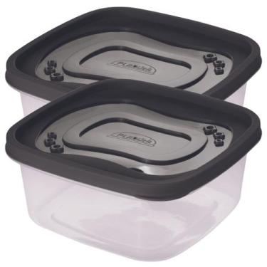 Imagem de Pote 1,1 Litro Plasútil Cozinha Fitness Freezer Atóxico Alimentos Frut