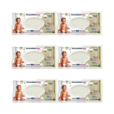 Imagem de Toalhas Umedecidas Kit Com 6 Pacotes com 100 unidades (Total 600 folha