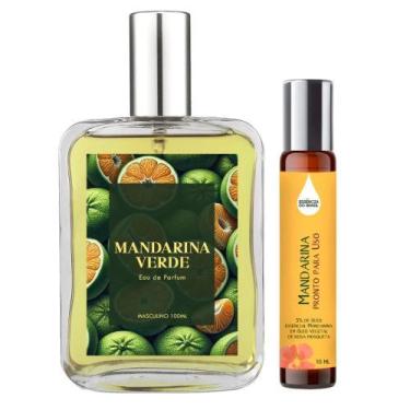 Imagem de Perfume Mandarina Verde Homem 100Ml + Óleo Essencial 10Ml - Essência D