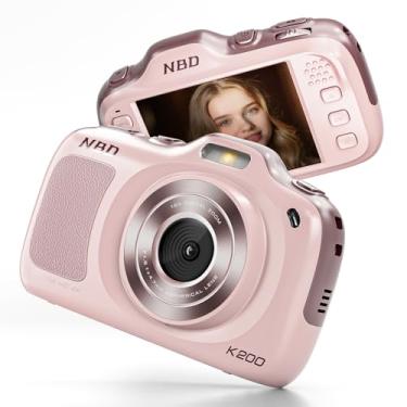 Imagem de Câmera digital 4K verdadeira com modo beleza, câmera vlogging de 64 MP para iniciantes, zoom 16X, antivibração e foco automático, cartão de 32 GB, câmeras portáteis ultra compactas de 120 g para