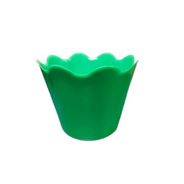 Imagem de Vaso Cachepot Flor - 11cm - Decorações de mesas, Festas, Flores, Datas comemorativas (Verde Claro)