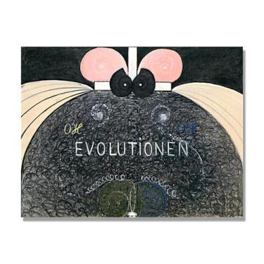 Imagem de Pôster Hilma Af Klint, (Evolução, nº 07), reproduções de pinturas famosas, imagem de arte abstrata para sala de estar quarto decoração de casa. Somente tela de 70 x 90 cm - 27,6 x 35,4 pol