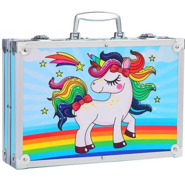 Imagem de Kit Pintura Kit de Desenho para Arte Infantil Com Estojo Unicórnio 145 Peças - Toys Import J24113255