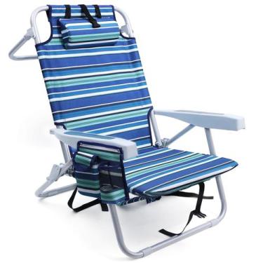 Imagem de Cadeira de praia Yestomo Heavy Duty Compact Portable para adultos