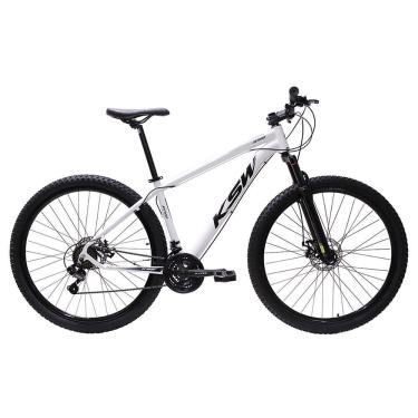 Imagem de Bicicleta Aro 29 Ksw Bike Alumínio Câmbios Shimano 21 Marchas Branco -ad Preto 17