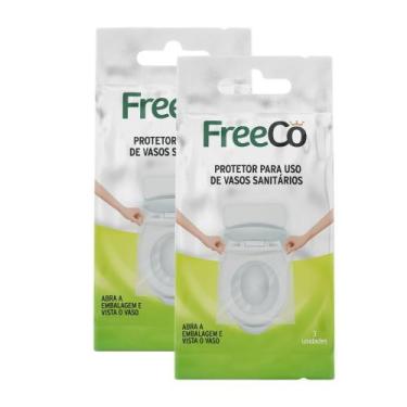 Imagem de Kit 2 Protetor Freeco Para Uso Vaso Sanitário com 3 Unidades