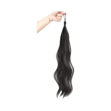 Imagem de Penteado De Cabelo Em Bola De Fibra Sintética Fluffy, Peruca Chignon C