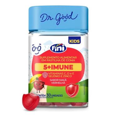 Imagem de Fini 5+ Imune Kids Maçã Vermelha 30 Gomas - Dr. Good, maçã vermelha