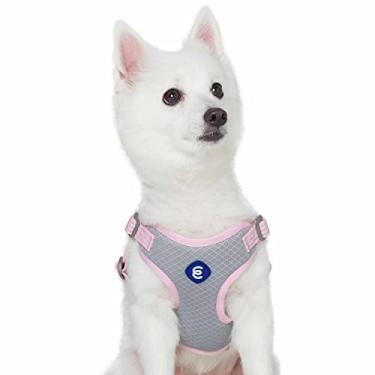 Imagem de Blueberry Pet Essentials Colete refletivo para cães Back to Basics, rosa doce, grande, peitoral ajustável para cães