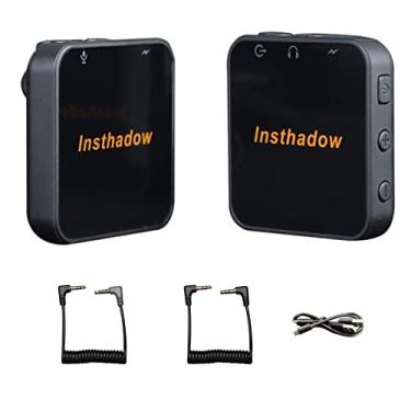 Imagem de Microfone de lapela sem fio Inthadow, microfone compacto de lapela de 2,4 G para transmissão ao vivo, YouTube, entrevistas, vlogging, Tiktok, smartphones, câmeras e tablets