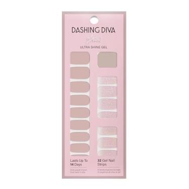 Imagem de Dashing Diva Tiras de unhas brilhantes - Chapéu Taupe | Sem UV, resistente a lascas, adesivos de unhas de gel de longa duração | Contém 32 unhas, 1 bloco de preparação, 1 lixa de unha