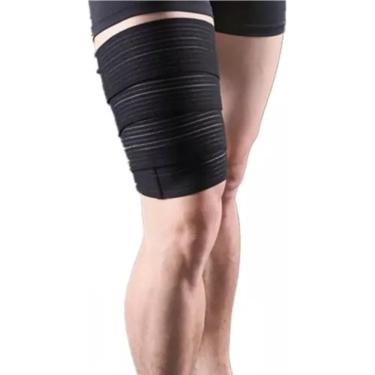Imagem de 2X Coxal Meia Compressão Tensor Coxas Panturrilha Multiuso