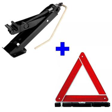 Imagem de Kit Macaco Automotivo E Triângulo Segurança