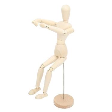 Imagem de YOUTHINK Desenho de Mini Modelo Articulado Flexível de Manequim de Madeira, Decoração de Brinquedos de Mesa para Artistas, Fotógrafos, Desenho de Manequim