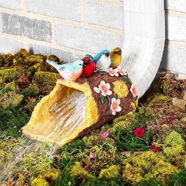 Imagem de The Lakeside Collection Cobertura de bico de penas tronco de madeira com borboletas ou pássaros - Borboleta