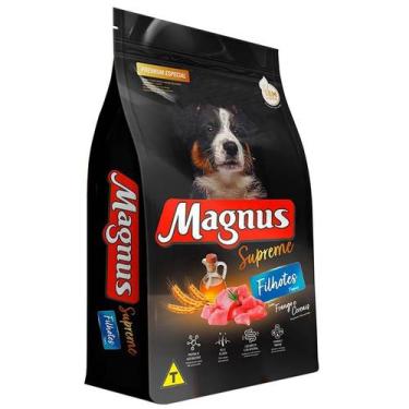 Imagem de Magnus Premium Supreme Ração para Cães Filhotes Sabor Frango e Cereais